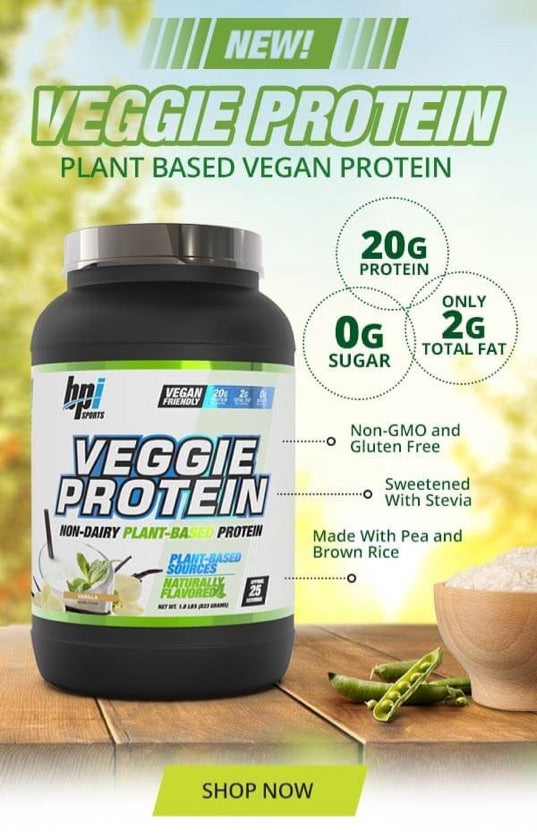 BPI Vegan Protein 2lb vainilla